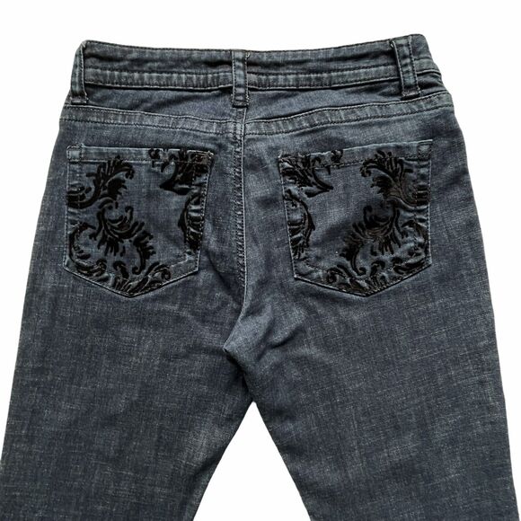 LEE Bootcut Blue Jeans Women's Size 8 Inseam 30" Slender Secret Low-Rise Stretch - Picture 8 of 12